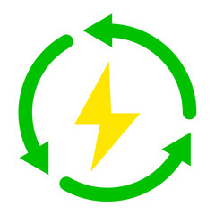 Poster - Energy Saving Icon Style