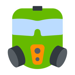 Sticker - Gas Mask Icon Style