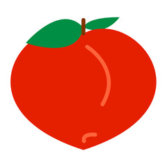 Sticker - Peach Icon Style