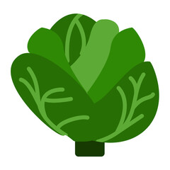 Poster - Cabbage Icon Style