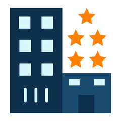 Sticker - 5 Star Hotel Icon Style