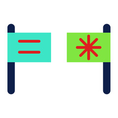 Sticker - Flags Icon Style