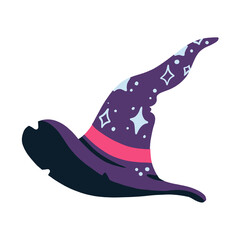 Vibrant Patterned Witch Hat illustration of a boot