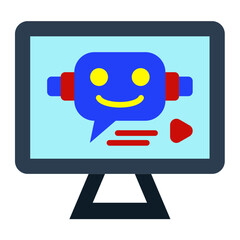 Sticker - Chatbot Icon Style