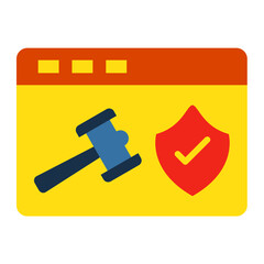 Sticker - Privacy Legislation Icon Style