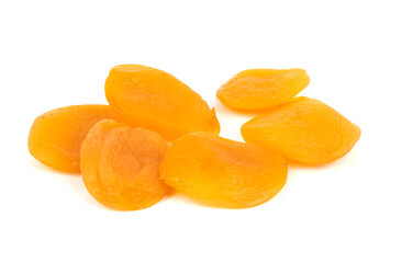 Canvas Print - Dried apricots white