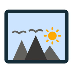 Sticker - Image Placeholder Icon Style