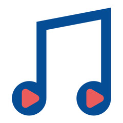 Sticker - Music Playing Icon Style