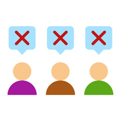 Sticker - People Disagree Icon Style