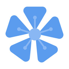 Sticker - Hydrangea Icon Style