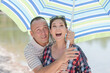 © auremar - sunny spring summer portrait of a couple under umbrella
