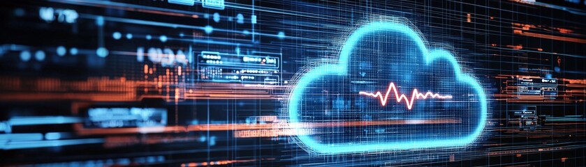 Poster - Digital Cloud Rendering in 3D Vector Style
