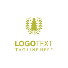 Wall Mural - Forest Tree Logo