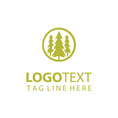 Wall Mural - Forest Tree Logo