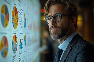 Poster - A business consultant explaining a strategy to a client, but the whiteboard markers they use keep disappearing mid-sentence.