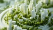 © Irfan - 3D depiction of a future metropolitan landscape powered by renewable energy, biocircular economy, and green economy.