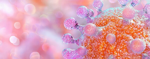 Poster - Vivid 3D Virus Rendering with Colorful Details