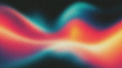Wall Mural - abstract background with blurred wavy lines in blue and orange colors
