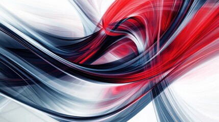 Aufkleber - Abstract red and blue swirling patterns create a dynamic visual flow, capturing motion and energy in a contemporary design