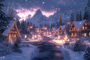 Poster - a christmas eve virtual reality experience where users can explore a fully immersive, futuristic hol