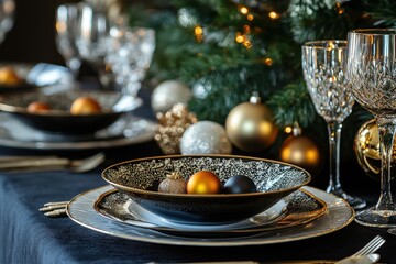 Planning festive meals for Christmas and New Year s with an elegant design