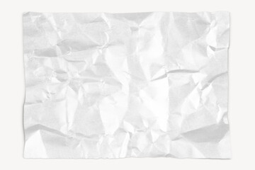 Poster - Scrunched paper png mockup, stationery, transparent background