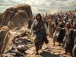 © Snap2Art - Gospel Images from the Bible NT - People of Nazareth want to throw Jesus off cliff