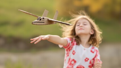 Canvas Print - person with a plane