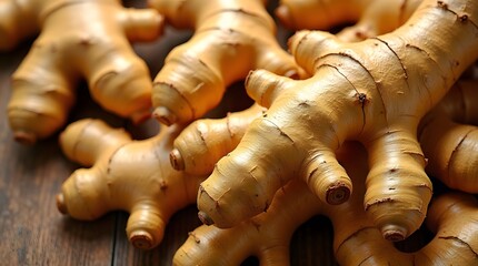 ginger root on a market