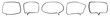 © Rawpixel.com - Doodle speech bubble png cut out element set