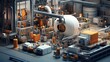 © Visual Aurora - Industrial manufacturing factory with machinery in full operation