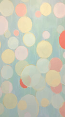 Canvas Print - Abstract pastel circles pattern