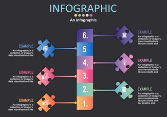 Poster - vector illustration of the infographic, straight upward bar and separated showing growth stages for 