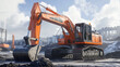 © Yuwarin - excavator on the construction site