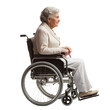 © Iana - Elderly woman in wheelchair isolated on transparent background