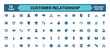 © Rubbble - Customer relationship icons. Filled icons set, glyph symbol for web and ui. HR solid icon collection, Vector illustration.