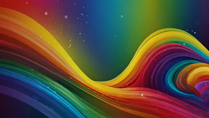 Abstract rainbow colorful smooth bright vibrant gradient ombre color blend background,