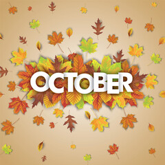 Wall Mural - autumn foliage explosion october cover