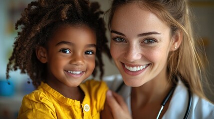 Smiling Doctor and Patient