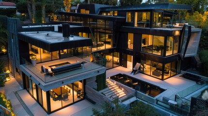 Sticker - Modern Luxury Home with Pool