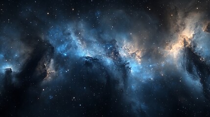 Space Galaxy Night Sky With Cosmic Clouds ,Universe science astronomy. Illustration Background
