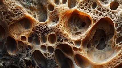 Wall Mural - abstract cellular texture: close up of organic structure