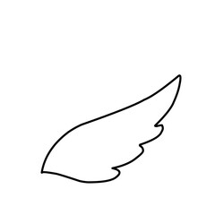 Sticker - Hand Drawn Wings 