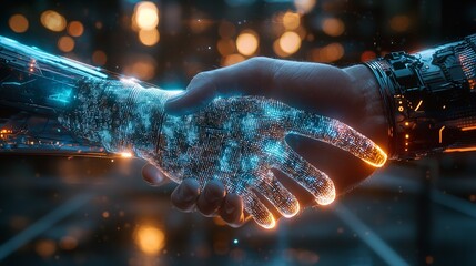 Leadership in Transition: Embracing AI Technology through Holographic Handshake