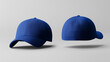 © Jane - blue cap mockup front and back view on white background