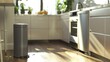 © MD.firmansyah - Modern Kitchen Interior with a Grey Trash Can