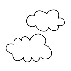 Canvas Print - Children Drawing Cloud 