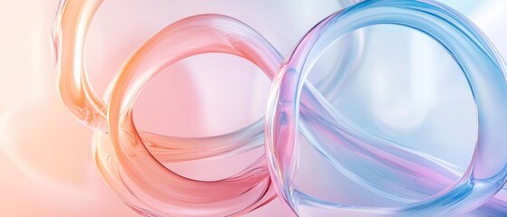 Wall Mural - A blue and pink swirl with a pink and orange center