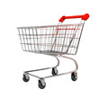 © Kamonwan - A modern shopping cart with a sleek design, perfect for grocery stores and retail environments., isolated on a transparent background.