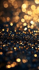 Luxurious glittering golden texture with rich warm shiny sparkles background